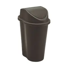 RIMAX - Papelera Tapa Vaivén Style 5 Litros Wengue