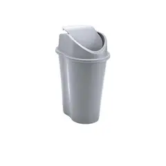RIMAX - Papelera Tapa Vaivén Style 5 Litros Gris