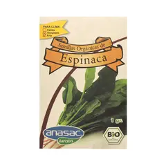 ANASAC - Semilla Orgánica Espinaca 1 Gramo
