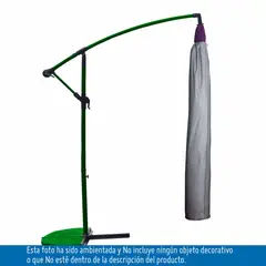 HOME SET - Cobertor Parasol Lateral Gris 42x185 cm