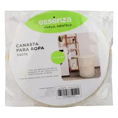 ESSENZA - Canasta para Ropa Sucia Marfil