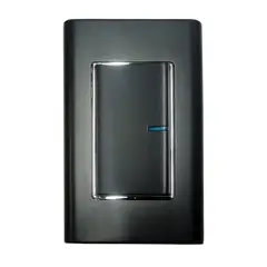HALUX - Interruptor Sencillo L/P Ornatto Negro