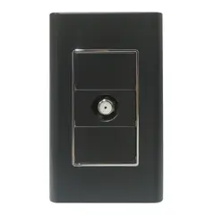 HALUX - Toma Tv Coaxial Ornatto Negro