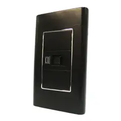 HALUX - Toma Datos Rj45 8 Hilos Ornatto Negro