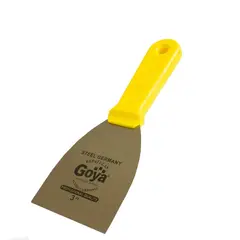 GOYA - Espátula 3 Pulgadas Acero Carbono 0.50 Cabo Amarillo