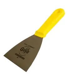 GOYA - Espátula 4 Pulgadas Acero Carbono 0.50 Cabo Amarillo