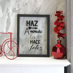 AREAS - Cuadro Frases En Vidrio 36x46 Cm