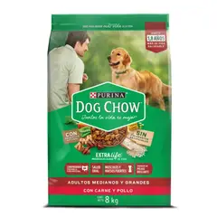 DOG CHOW - Alimento Seco Para Perro Salud Visible Adultos Medianos y Grandes 8 kg