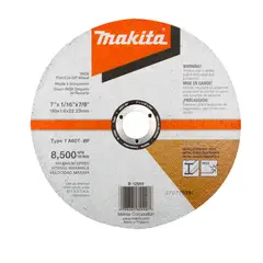 MAKITA - Disco Abrasivo Corte Metal Inoxidable 7 X 1/16 pulgada B-12669