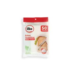 ILKO - Bolsa 16x15cm Cierre Hermética x50 Unidades