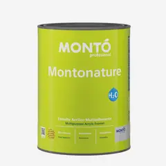 MONTO - Esmalte Multiusos Interior/ Exterior Base Agua Blanco Negro Montonature 750 ml