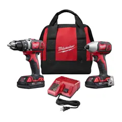MILWAUKEE - Kit Taladro Inalámbrico 1/2 pulgada + Atornillador Impacto 18V 2691-22