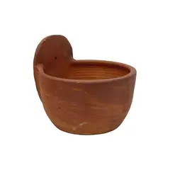 JARDINEROS - Matera Arcilla Redondo De Pared Torno 26x26x26cm Terracota