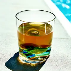 JUST HOME COLLECTION - Vaso Corto Acrílico Azul