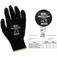RDL - Guante Multiflex Poliester Nitrilo Talla S