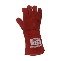RDL - Guante Soldador Rojo 14 Pulgadas Kevlar