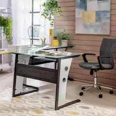 undefined - Centro de Trabajo Metal Vidrio 160x160x76cm