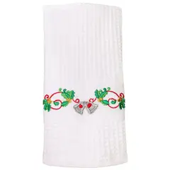 TOCAZ - Limpión 350g 30x50 Blanco Bordado Navidad