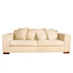 JUST HOME COLLECTION - Sofá 3 Puestos Solano Tela Beige