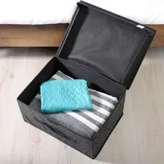 DEKORA - Caja Organizadora 20x40x30 cm Negro