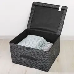 DEKORA - Caja Organizadora Negra 30x40x50 cm Negro