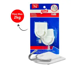 undefined - Gancho Adhesivo Perm Xl Punta Metal X 2Und Fixser