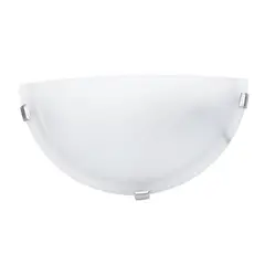 undefined - Aplique Alabastro 30 Cm 1 Luz E27 Blanco Vidrio