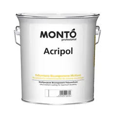 MONTO - Pintura para Baldosa Galvanizado Pur+ Cat Gris Brillo Acripol 4 L
