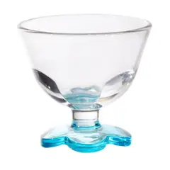 undefined - Copa Acrílica Para Helado Floral Azul