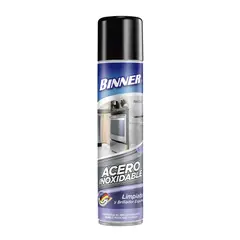 BINNER - Limpiador Acero Inoxidable Aerosol 400 ml