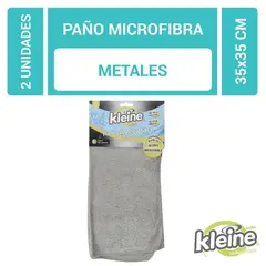KLEINE WOLKE - Set x 2 Paño Microfibra Metales 35 x 35 cm