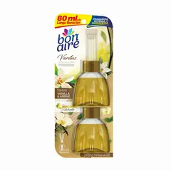 BONAIRE - Ambientador Varitas Aromatizantes Vainilla 2 Unidades x 80 ml Cada Uno