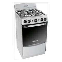 ABBA - Estufa de Piso Con Horno Gas Natural 51 cm 4 Puestos Gris AB 201-5N G