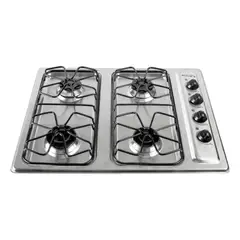 ABBA - Estufa Acero Inoxidable 59.5 cm 4 Puestos CG 401-SE