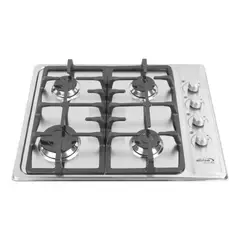 ABBA - Estufa Acero Inoxidable 59.3x48 cm 4 Puestos CG4PLX