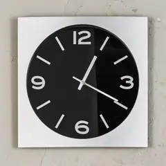 TEZZIO - Reloj Silver Classic Negro 35 Cm