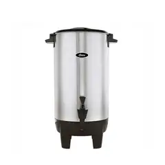 OSTER - Precolador de 35 tazas de Capacidad, Acero Inoxidable, Color Plateado