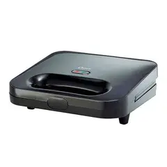 OSTER - Sandwichera de 2 rebanadas, Color Negro
