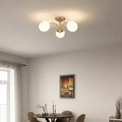 undefined - Lámpara De Techo 3 Luces E27 Valencia Satín