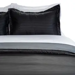 CASA BONITA - Duvet king 250x240 gris negro bicolor