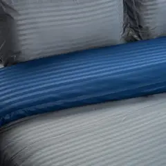 CASA BONITA - Duvet sencillo 170x240 azul gris bicolor
