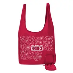 BRAND SOLUTIONS LTDA - Bolsa reutilizable para compras autoempacable 46x70x7 cm en Poliéster Fucsia