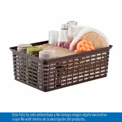 RIMAX - Canasta Grande de 9 Litros Wengue