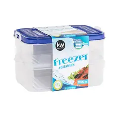 KW - Set x 2 Recipientes 2000 ml Freezer