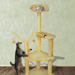 PET CENTER - Gimnasio Para Gatos 4 Niveles 120 cm