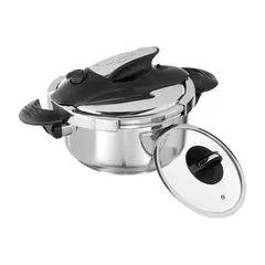 UNIVERSAL - Olla A Presión De 4 Litros En Acero Con Tapa Vidrio