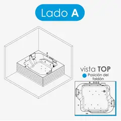 FIRPLAK - Hidromasaje Bonaire Spa 182X152Cm Blanco