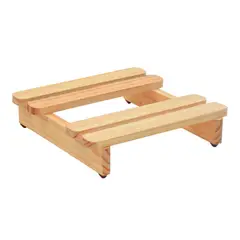 undefined - Base Para Matera De Madera Cuadrado 30x30cm Pino Natural