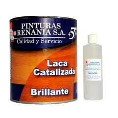 RENANIA - Laca Catalizada Blanca Brillante 1/4 de Galón