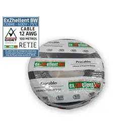 PROCABLES - Cable 12 5M. Lib/Halog Negro
